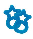 Dentistar Bei ring 2 Set - Baby Teether for 3 Months+ - Soft Dental Aid & Massage Ring - Made in Germany - Blue - Buy Online on SooperMarket.com