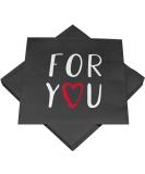 Buy HEKU 'For You' Cocktail Napkins - 3-Ply 25x25cm 150 Pieces | Stylish Design for Celebrations | Conveniently Packaged - International Shipping Available - Buy Online on SooperMarket.com