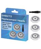SH60/72 Replacement Heads for Philipss Norelco Shaver 6000 Series - Compatible with S6810, S6820, S6850, S6880/81 - Buy Online on SooperMarket.com