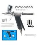 Uouteo 166TH Airbrush Trigger Gun with 0.3mm Needles, 7CC & 10CC Cup for Painting - Airbrush Kit - Buy Online on SooperMarket.com