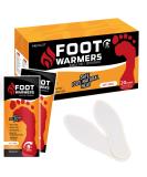 Medlot Heated Insoles Foot Warmer - 20 Pairs, Long Lasting Disposable Boot Shoe Warmers for Men and Women - 10.2x3.3in - Buy Online on SooperMarket.com
