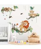 Decalmile Jungle Animals Wall Stickers - Safari Theme Decals for Nursery and Kids Room Decor - Buy Online on SooperMarket.com