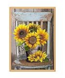 VIGEGU Flowers Cross Stitch Kit - 11CT Stamped & Counted DIY Embroidery for Beginners - Home Decor - 12x16inch - Buy Online on SooperMarket.com