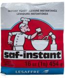 Saf-Instant Yeast Red Label 1 lb (16oz) - Single Pack | Fast-Acting Dry Yeast - Buy Online on SooperMarket.com