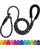 TagME Slip Rope Dog Lead for Medium Dogs 1.8m Reflective Slip Leads with Soft Padded Handle 12 Colors Slip-On Nylon Leash for Training/Walking Black M-3/8"x6'(Pack of 1) Black - Buy Online on SooperMarket.com