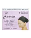 Jac-O-Net Tiny Mesh Hair Net - Chignon Bun Size  Dark Brown  2 Nets Per Pack  1 Pack  - Buy Online on SooperMarket.com