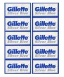 50 Silver Blue Double Edge Razor Blades - Stainless Steel Made in Russia | International Shipping Available - Buy Online on SooperMarket.com
