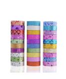 30 Rolls Washi Masking Tape Set - Decorative Craft Tape Collection for DIY, Gift Wrapping - Colorful Designs and Patterns - Buy Online on SooperMarket.com