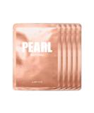 Lapcos Pearl Brightening Daily Skin Beauty Mask - 5 Sheets (0.81 fl oz each) for Radiant Skin - Buy Online on SooperMarket.com