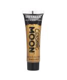 Cosmic Moon - Metallic Face Paint makeup for the Face & Body - 0.40fl oz - Create mesmerising metallic face paint designs! - Gold - Buy Online on SooperMarket.com