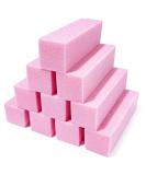 Fuyamp 10 Pcs Nail Buffer Block Professional 120 Grit Nail Sanding Blocks for Natural Acrylic Nails Nail Buffer Blacks Manicure Pedicure Tools for Gel Nails Salon Home Use (Pink) - Buy Online on SooperMarket.com
