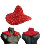 Neck pillow with stand-up collar hearts-red - cherry stone pillow - neck pillow heat pad - neck pillow - cherry stone - Buy Online on SooperMarket.com