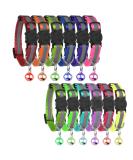 GingerUPer Cat Collars Quick Release Reflective Cat Collars with Bells and Safety Release Adjustable 8-12" to Fit All Domestic Cats(12 Pack) - Buy Online on SooperMarket.com
