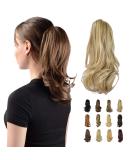 Sofeiyan 13" Ponytail Extension Long Curly Ponytail Clip in Claw Hair Extension Natural Looking Synthetic Hairpiece for Women Light Ash Brown & Bleach Blonde Light Ash Brown & Bleach Blonde 13"Claw Clip in - Buy Online on SooperMarket.com