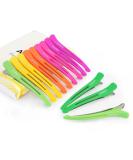 AIMIKE 12 Sectioning Hair Clips Professional Hair Clips for Styling Non Slip No-Trace Hairdresser Clips with Silicone Band Salon and Home Crocodile Clips for Hairdresser Women Men- Neon Color 10.9cm 12 neon - Buy Online on SooperMarket.com