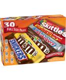M&M'S, SNICKERS, 3 MUSKETEERS, SKITTLES & STARBURST Full Size Chocolate Candy Variety Mix 56.11-Ounce 30-Count Box 30-Ct Fruity & Chocolate - Buy Online on SooperMarket.com
