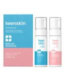 Teen Skin Face Wash Duo - Gentle Daily Foaming Face Wash for Boys & Girls | Non-toxic Ingredients | Prevent Acne | 2 x 5 oz Bottles - Buy Online on SooperMarket.com