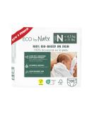 Eco by Naty Baby Eco Diapers - Premium Bio Diapers for Sensitive Skin | Plant-Based Environmentally Friendly (Newborn 100 Pieces) - Buy Online on SooperMarket.com
