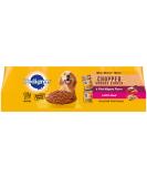 PEDIGREE CHOPPED GROUND DINNER Adult Canned Soft Wet Dog Food Variety Pack, Filet Mignon Flavor and With Beef, 13.2 oz. Cans 12 Pack - Buy Online on SooperMarket.com
