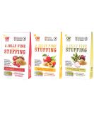 The ultimate stuffing bundle by Gordon Rhodes with our (3 x 125gm) gourmet gluten free stuffings including Roast Chestnut and Spiced Cranberry Sage and Red Onion and Apple Apricot and Bay Leaf. - Buy Online on SooperMarket.com