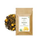 Zyanna Mango Green Tea 100g/3.53oz - 50 Cups Premium Loose Leaf Decaf Herbal Tea Dried Mango Natural Ingredients Eco-Friendly Packing Whole Leaf Brew Hot or Iced - Buy Online on SooperMarket.com