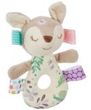 Taggies Embroidered Soft Ring Rattle, Flora Fawn - Buy Online on SooperMarket.com