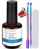 LOUINSTIC Gel Nail Polish Remover - Fast No Soak/Wrap 2-5 Min Removal Professional Kit with Colorful Nail File & Pusher for Easy Gel Polish Removal - Buy Online on SooperMarket.com
