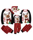 PatPat Family Christmas Pajamas Set | Tree Snowflake Letters Print | Long Sleeve | Red/Black | Men XL - Buy Online on SooperMarket.com