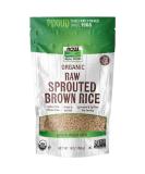 Now Foods Real Food Organic Sprouted Brown Rice Raw 16 oz (454 g) - Buy Online on SooperMarket.com