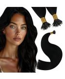 Youngsee nanoring Extensions real hair black 55cm nanoring extensions 1g/s nano beads hair extensions nano hair recovery real hair nano ring hair black nano hair extensions real hair 50g #1 55 cm-nano 2-3- #1 - Buy Online on SooperMarket.com