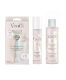 Gillette Venus For Pubic Hair And Skin Womens Shaving Kit, 1 Venus Handle, 2 Razor Blade Refills, 2 in 1 Cleanser And Shave Gel For Women 190mL, Daily Soothing Serum For Intimate Grooming 50mL Intimiate Grooming Kit - Buy Online on SooperMarket.com