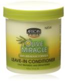 African Pride Olive Miracle Anti-Breakage Leave-In Conditioner 425g/15oz Unscented  425 g (Pack of 1) - Buy Online on SooperMarket.com