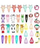 Lictin 36pcs Cartoon Clips Cute Hair Clips Girl Hair Clips Metal Snap Barrettes Multiple Style Little Hairpin Hair Accessories for Toddlers Kids Girls Multicoloured(M) (36PCS) M (Pack of 1) - Buy Online on SooperMarket.com