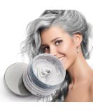 Silver Gray Hair Color Wax 4.23 oz - Natural Temporary Hairstyle Cream for Party, Cosplay & Clubbing - Buy Online on SooperMarket.com
