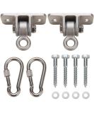304 Stainless Steel Heavy Duty Swing Hangers Set of 2 - Mounting Hardware Included - Buy Online on SooperMarket.com