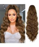 YEESHEDO Brown Long Wavy Ponytail Hair Extension - 26 Dirty Blonde Synthetic Clip-in Hairpiece for Women - Buy Online on SooperMarket.com