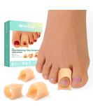 Welnove Hammertoe Corrector - 6 Pack Toe Splints - Soft Gel Toe Straighteners - Realign Bent Curled Crooked Claw Hammer Toes - Toe Corrector for Men and Women 3 Different Sizes (Beige) - Buy Online on SooperMarket.com