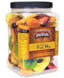 It's Delish Dried Mixed Fruit with Prunes - 2 lbs Jumbo Container | Prunes, Apricots, Plums, and More - Healthy Snack Mix to Buy Online - Buy Online on SooperMarket.com