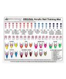 Americanails Acrylic Nail Training Mat - Silicone Trainer Sheet for Application Practice, Flexible Roll Up Pad Template for Acrylic Fingernails, Learn How to Apply Acrylic Nails - Buy Online on SooperMarket.com