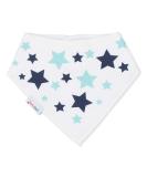 Dotty Fish Organic Cotton Baby Bandana Bibs - Blue Stars | Super Absorbent Teething Bibs for Boys, Girls, Unisex - Buy Online on SooperMarket.com