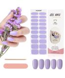 Kalolary Lavender Gel Nail Polish Strips - 20 Self-Adhesive Wraps with Nail File and Stick - Buy Online on SooperMarket.com
