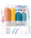 Marforever 16-Piece Silicone Travel Bottle Set | BPA-Free 60/90ml Containers for Shampoo Lotion & Shower Gel | Ideal for International Travel - Buy Online on SooperMarket.com