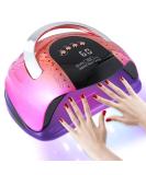 268W UV LED Nail Lamp for Gel Polish | 4 Timer Settings | Professional Manicure Nail Dryer with Auto Sensor - Buy Online on SooperMarket.com