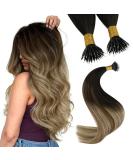 Youngsee nanoring extensions real hair balayage nanoring extensions 35cm hair recovery real hair nanoring brown balayage blond nano hair extensions nano extensions real hair 50g #2/6/24 35 cm-nano 2-3/6/24 - Buy Online on SooperMarket.com