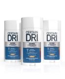 Certain Dri Extra Strength Clinical Antiperspirant Solid Deodorant, Hyperhidrosis Treatment for Men & Women, Powder Fresh, 1.7oz, 3 Pack - Buy Online on SooperMarket.com