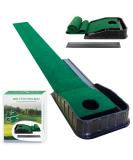 MYKUJA Putting Green with Automatic Ball Return - Indoor and Outdoor Mini Putting Mat for Home and Office - Mini Golf Game and Training Aid - Buy Online on SooperMarket.com