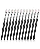 Sibba Sponge Eye Makeup Brushes 12 Pieces Black Double Sided Eyeshadow Applicators Wand Shadow Brush Applicator Tool Set for Women Girls White Head Black Handle - Buy Online on SooperMarket.com