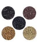 1000 Pcs Silicone Lined Micro Rings Links Beads for Hair Extensions Tool - Black, Dark Brown, Brown, Dark Blonde, Blonde - Buy Online on SooperMarket.com