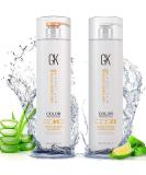 GK Hair Global Keratin Moisturizing Shampoo and Conditioner sets (33.8 Fl oz/1000ml) For color -treated hair - daily application cleaning dry to normal sulfate -free - for all hair types - Buy Online on SooperMarket.com