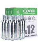 16g Threaded CO2 Cartridges or CO2 Inflator for Bike Tires - Cartridge for CO2 Inflator with Threaded Connection, CO2 Pump for Road and Mountain Bikes 16g x 12 Pack - Buy Online on SooperMarket.com